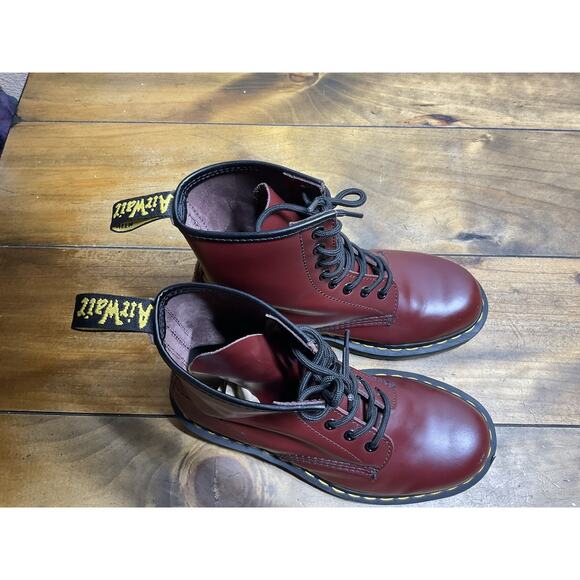 Dr. Martens Newton 1460 Air Wair Boot Cherry Leather US 6M 7W - Picture 6 of 10